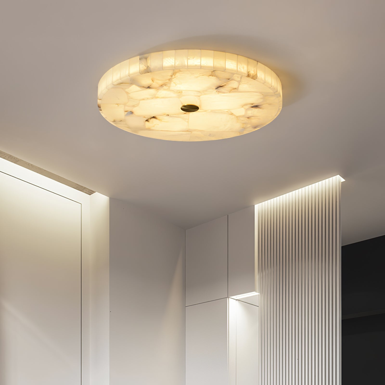 Alabaster Round Flush Mount 60cm