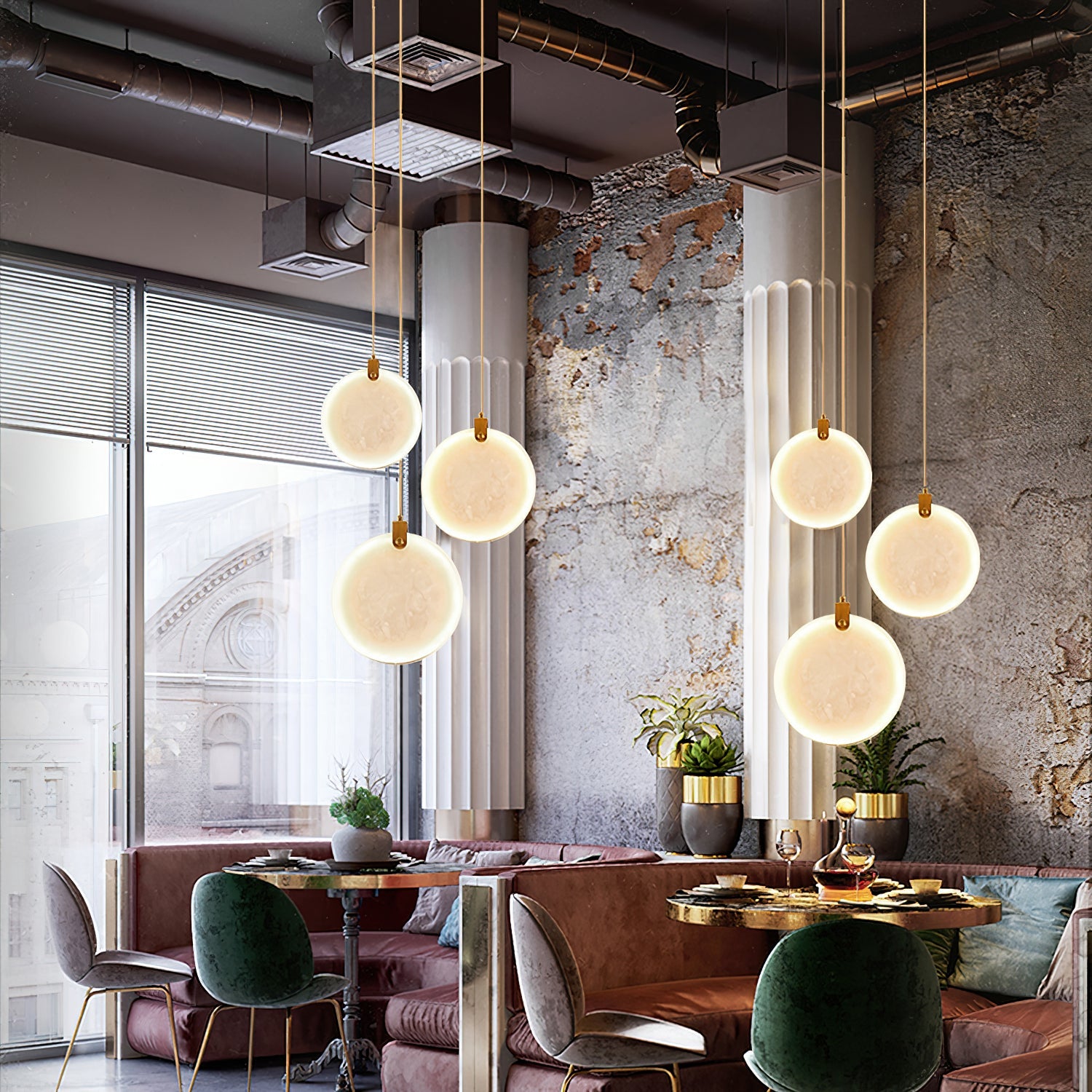 Alabaster Soho Pendant Light