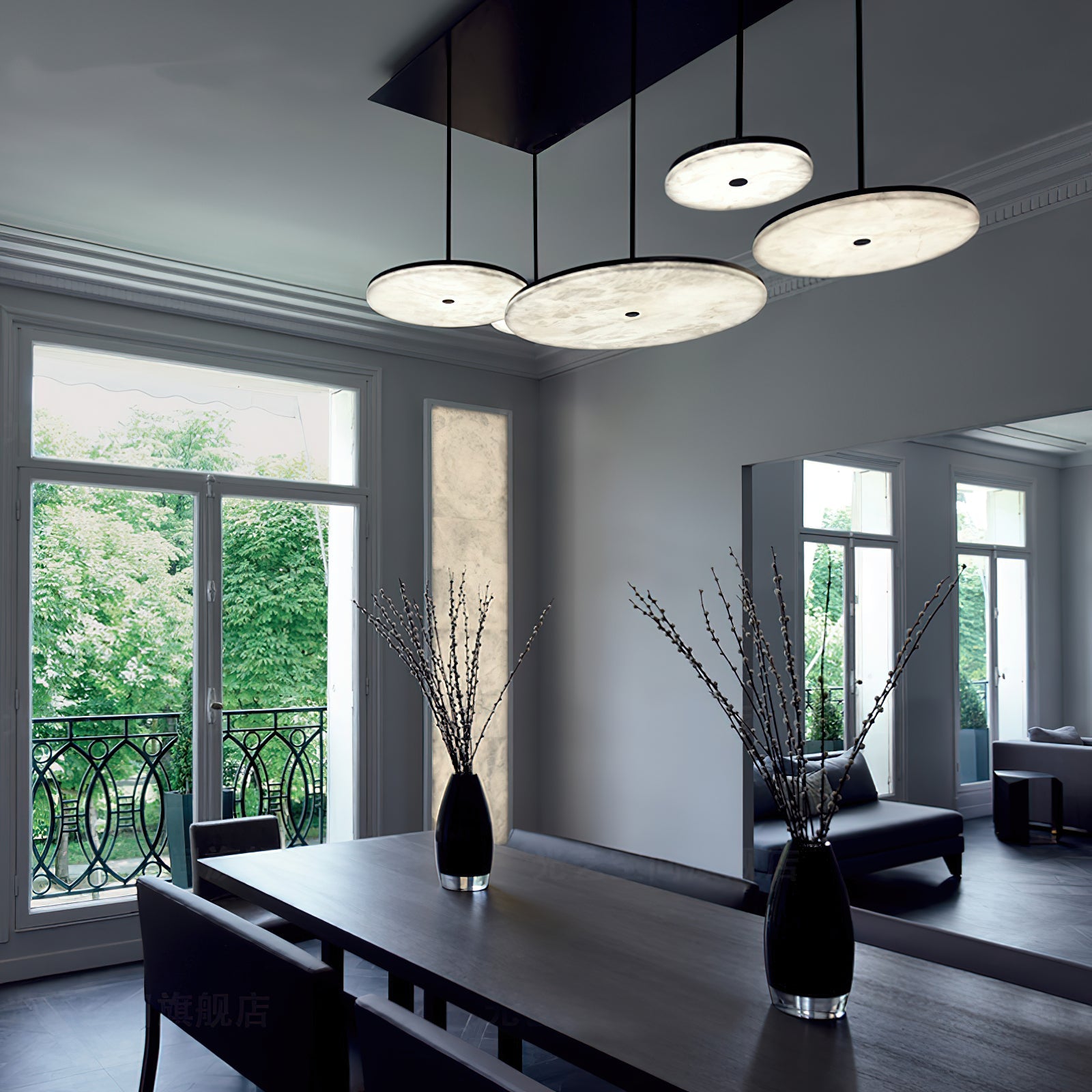 Alabaster Wyatt Pendant Light