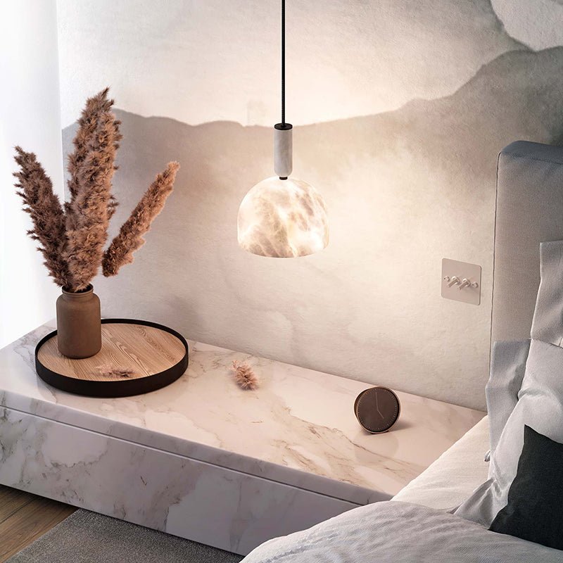 Alabaster Aros Pendant Light