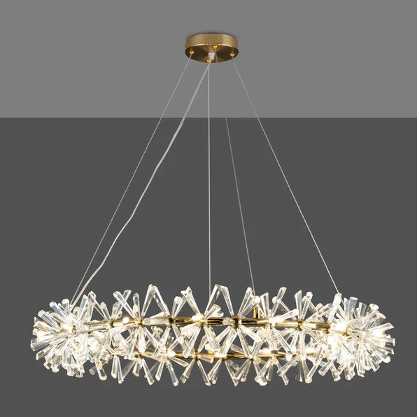 Frozen Ice Crystal Chandelier Light For Living Room Dining Hall