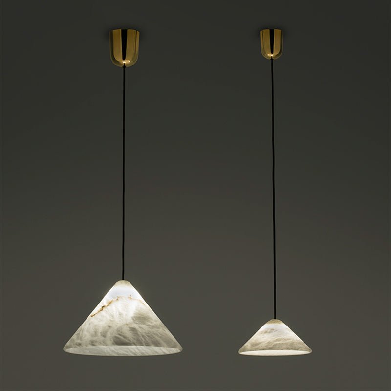 Alabaster Blom Pendant Light