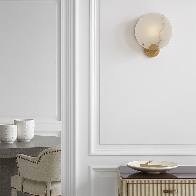 Alabaster Crutely Wall Sconce