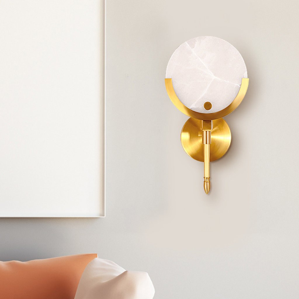 Alabaster Lucus  Wall Sconce