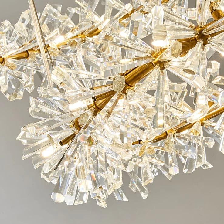 Frozen Ice Crystal Chandelier Light For Living Room Dining Hall