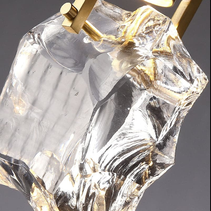 Modern Irregular Crystal Shad Wall Sconce 11" H