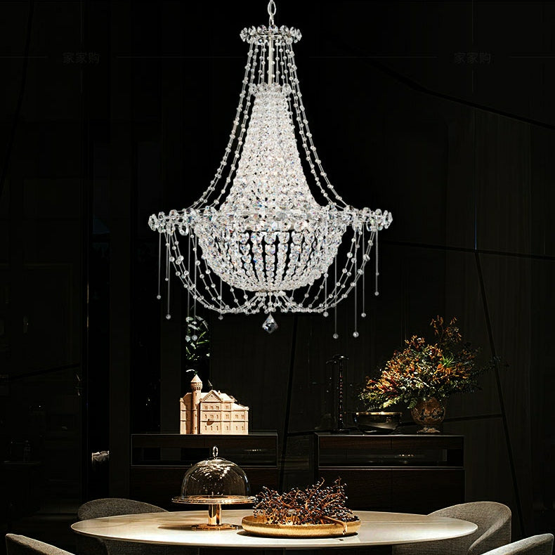 Italian Style K9 Crystal Chandelier For Small Living Room Princess Pendant Light For Girl's Bedroom/ Dining Room Table